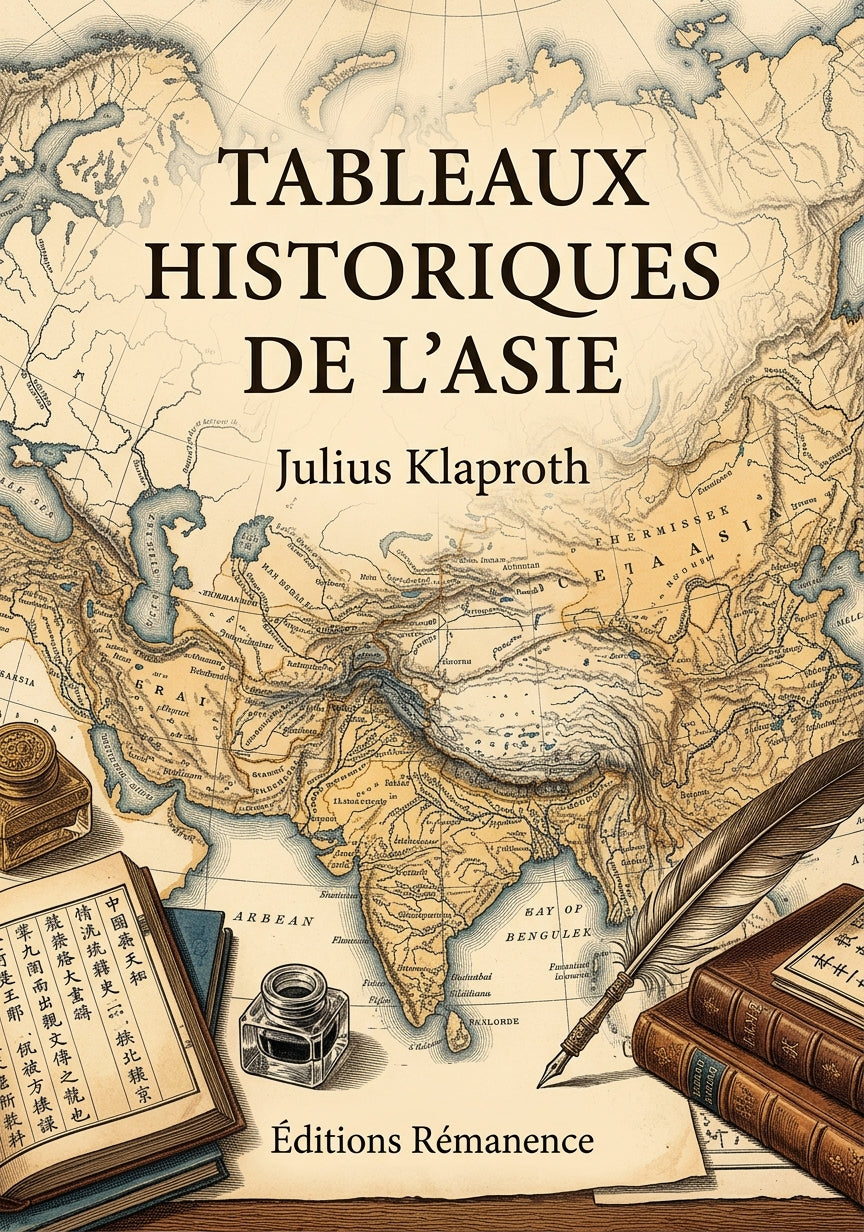 Livre Tableaux historiques de l’Asie par Julius Klaproth - Couverture - Editions Remanence
