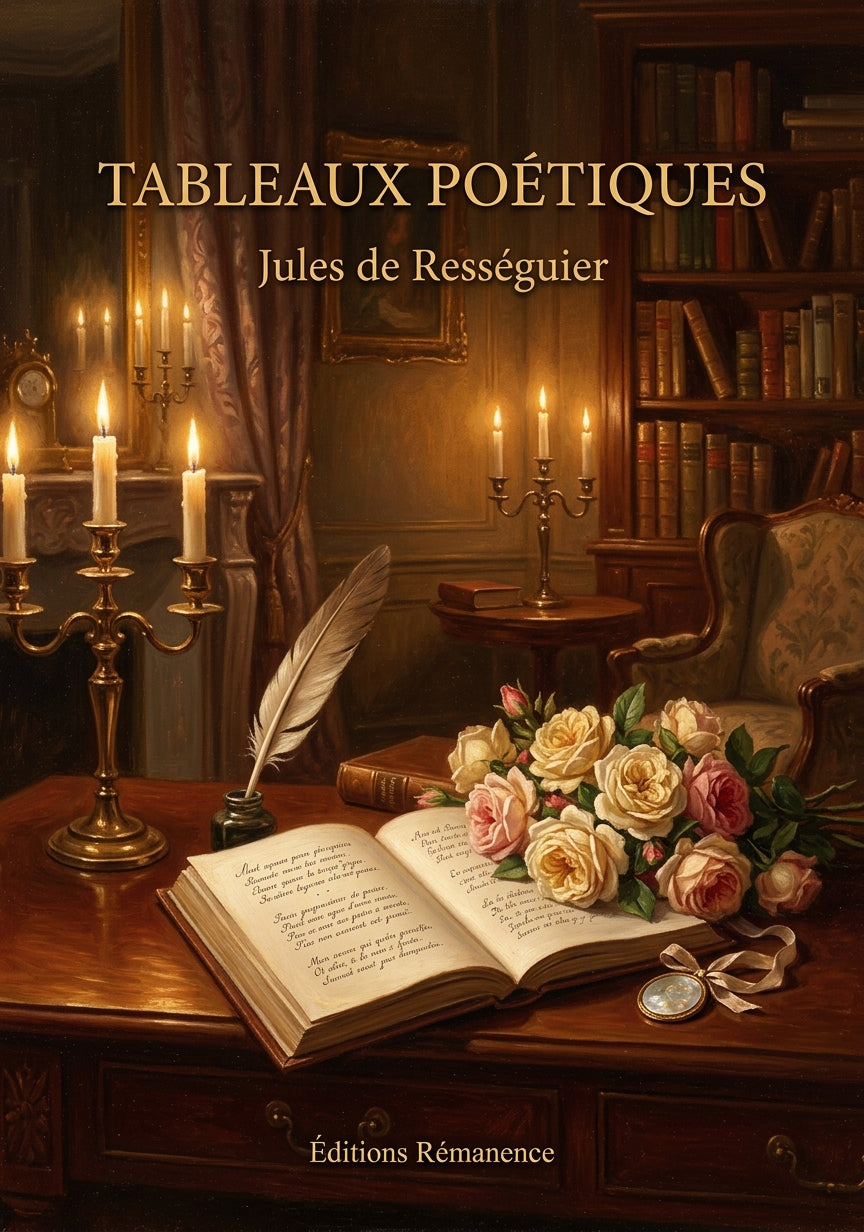 Livre Tableaux poétiques par Jules de Rességuier - Couverture - Editions Remanence