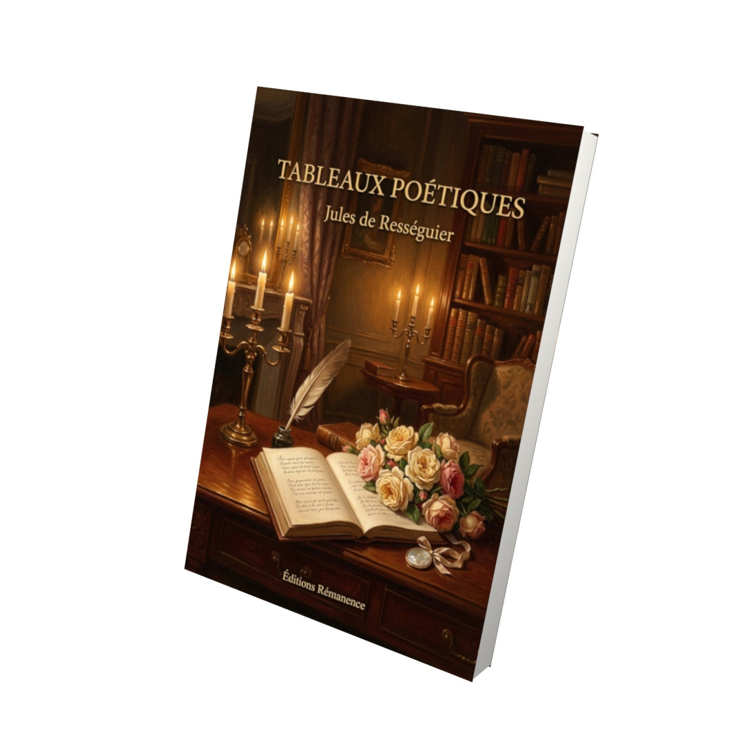 Livre Tableaux poétiques par Jules de Rességuier - Vue 3D - Editions Remanence
