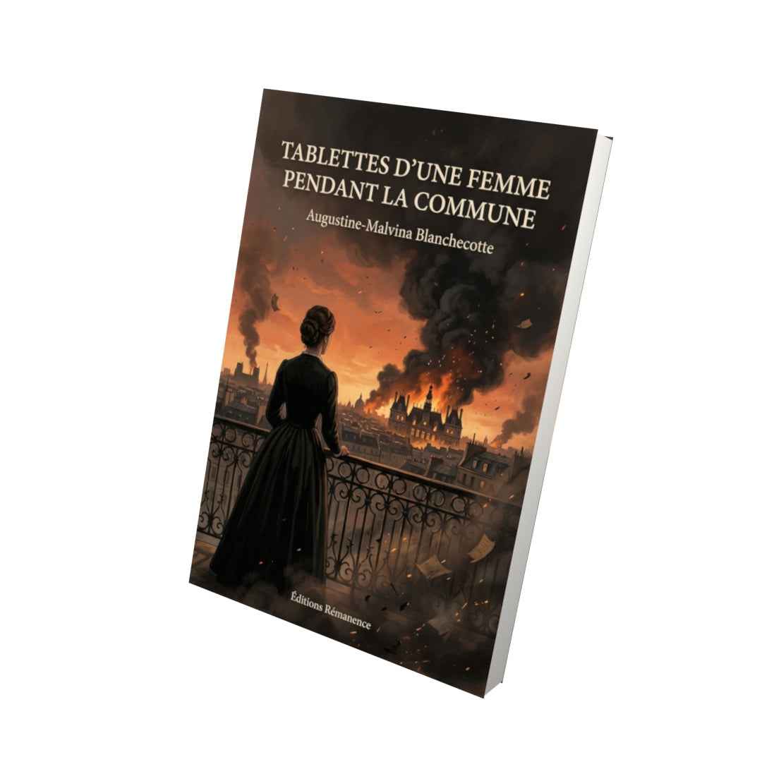 Livre Tablettes d’une femme pendant la Commune par Augustine-Malvina Blanchecotte - Vue 3D - Editions Remanence
