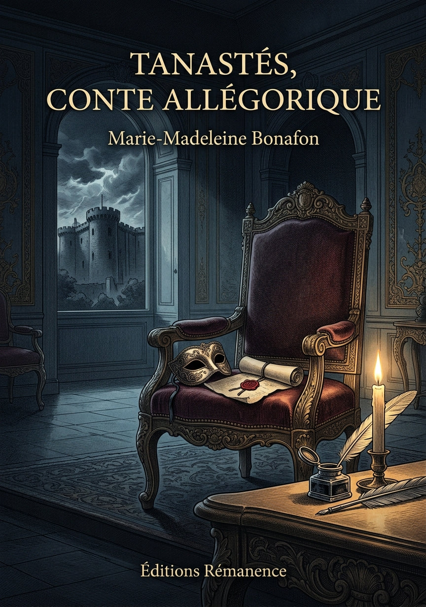 Livre Tanastés, conte allégorique par Marie-Madeleine Bonafon - Couverture - Editions Remanence