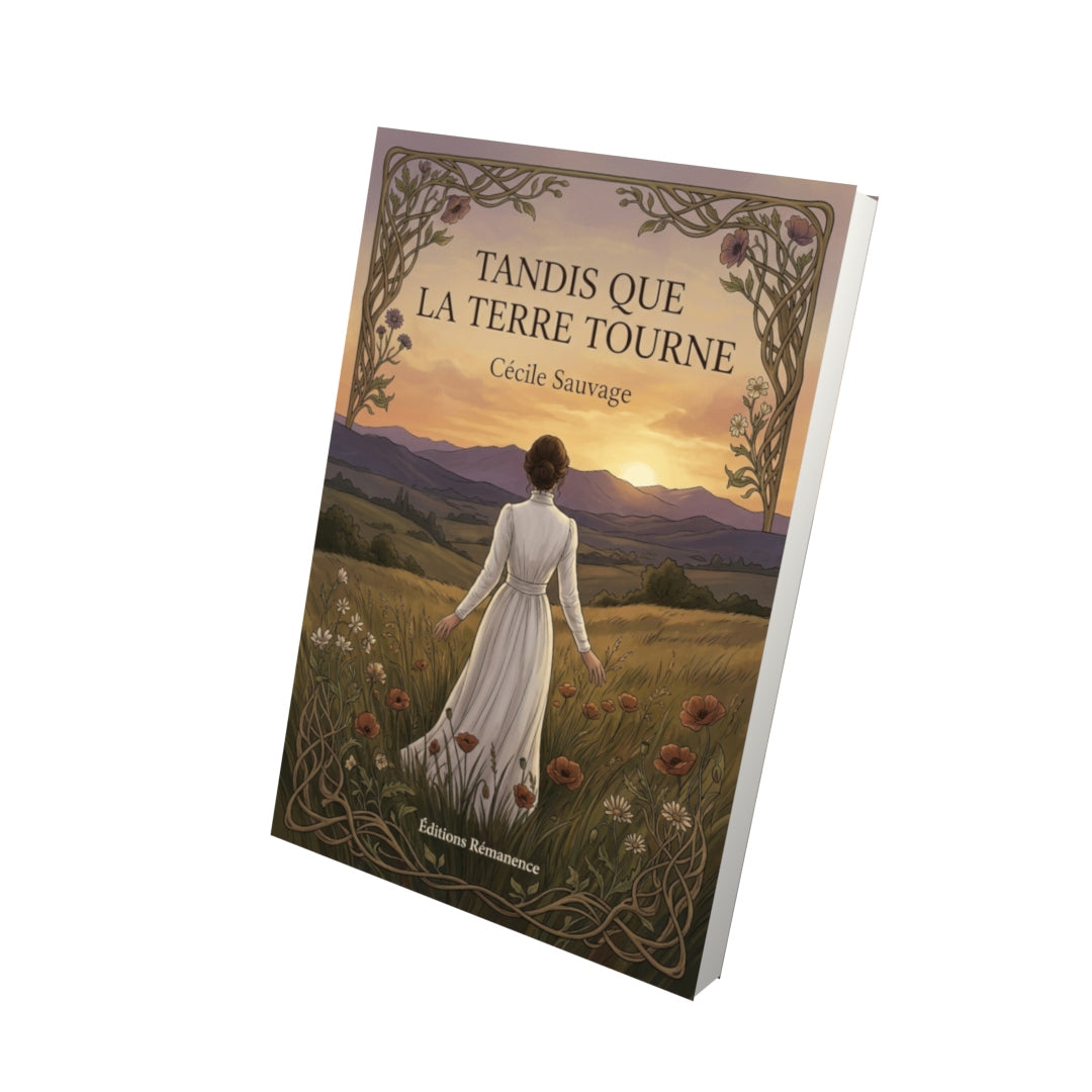 Livre Tandis que la terre tourne par Cécile Sauvage - Vue 3D - Editions Remanence