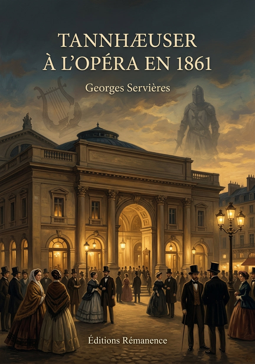 Livre Tannhæuser à l’Opéra en 1861 par Georges Servières - Couverture - Editions Remanence