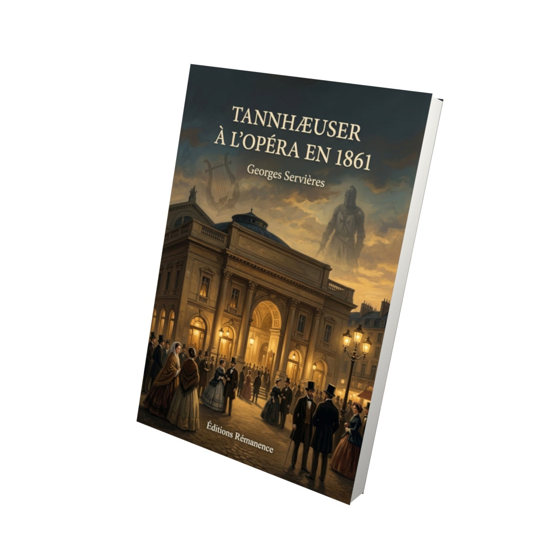 Livre Tannhæuser à l’Opéra en 1861 par Georges Servières - Vue 3D - Editions Remanence