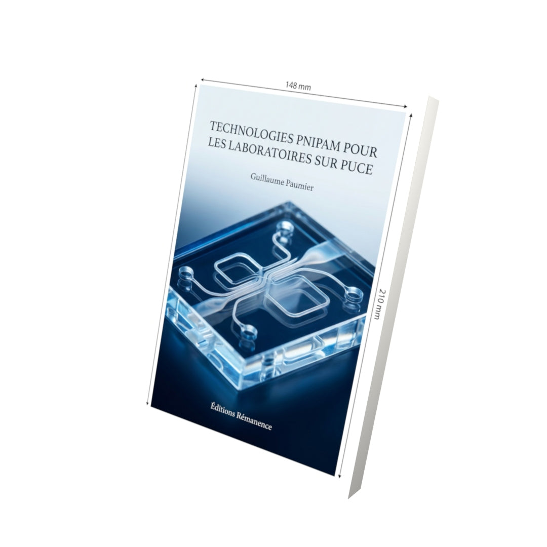 Livre Technologies PNIPAM pour les laboratoires sur puce par Guillaume Paumier - Vue 3D - Editions Remanence