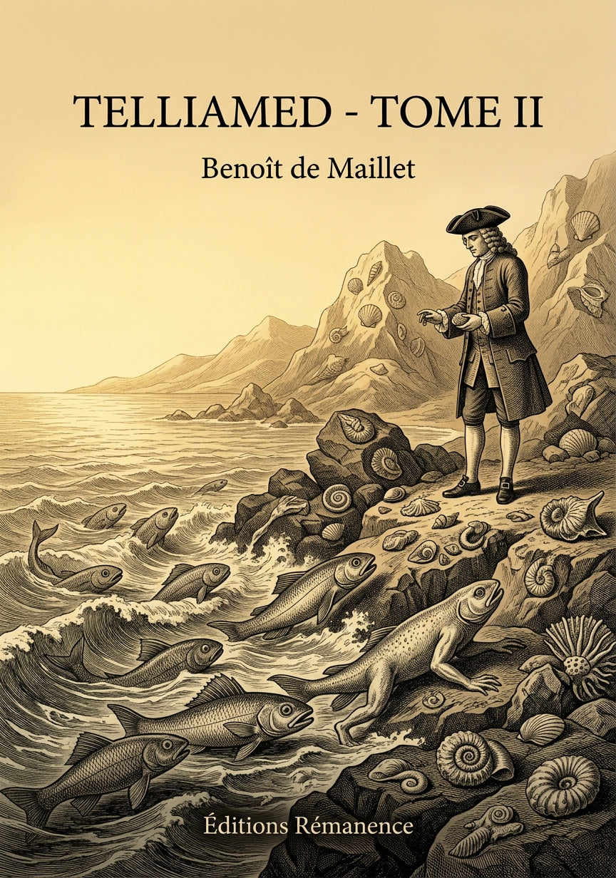 Livre Telliamed - Tome II par Benoît de Maillet - Couverture - Editions Remanence