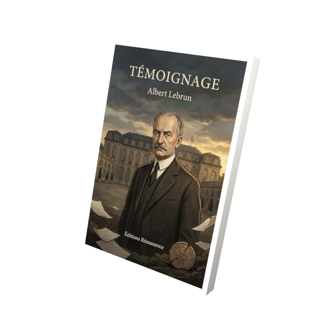 Livre Témoignage par Albert Lebrun - Vue 3D - Editions Remanence