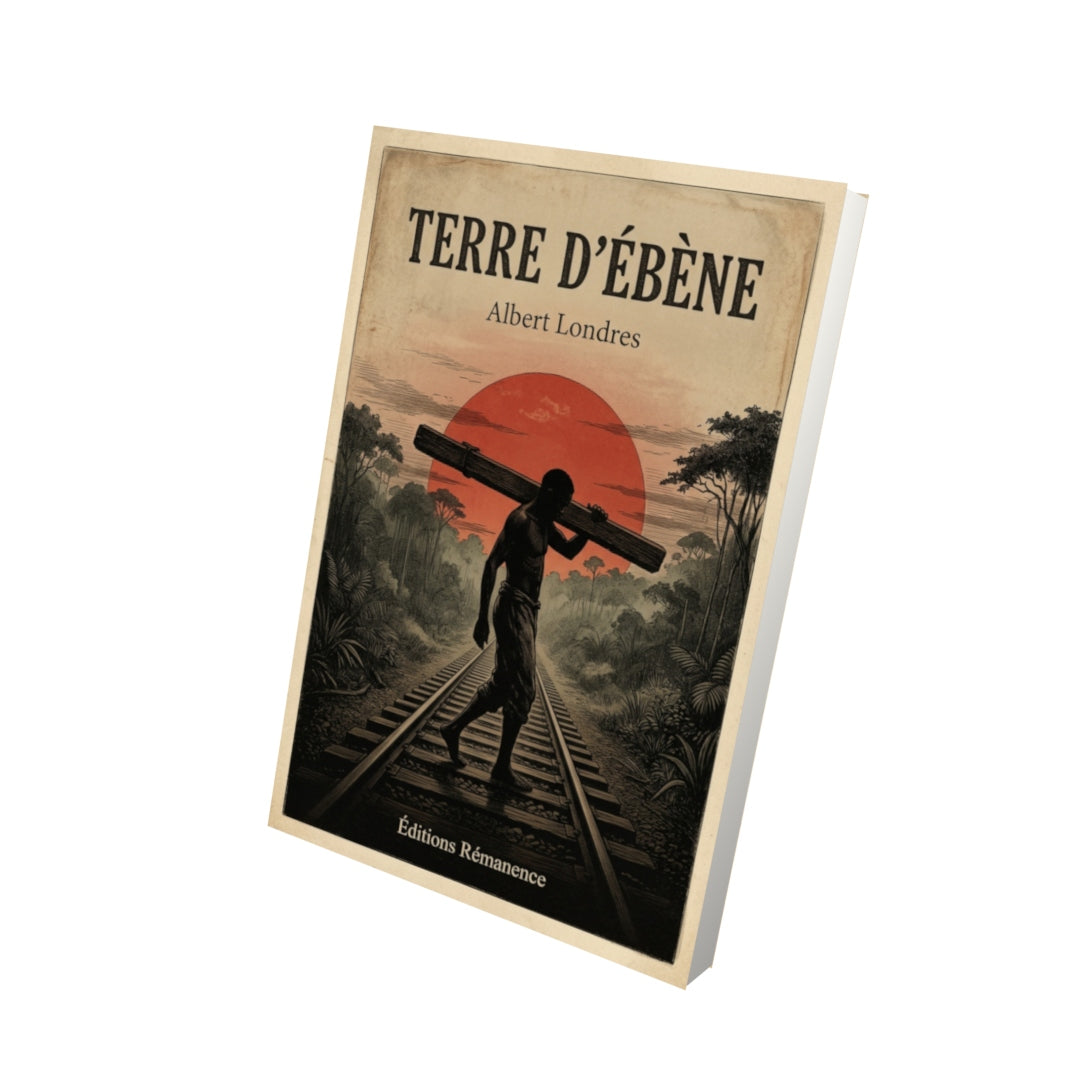 Livre Terre d’ébène par Albert Londres - Vue 3D - Editions Remanence