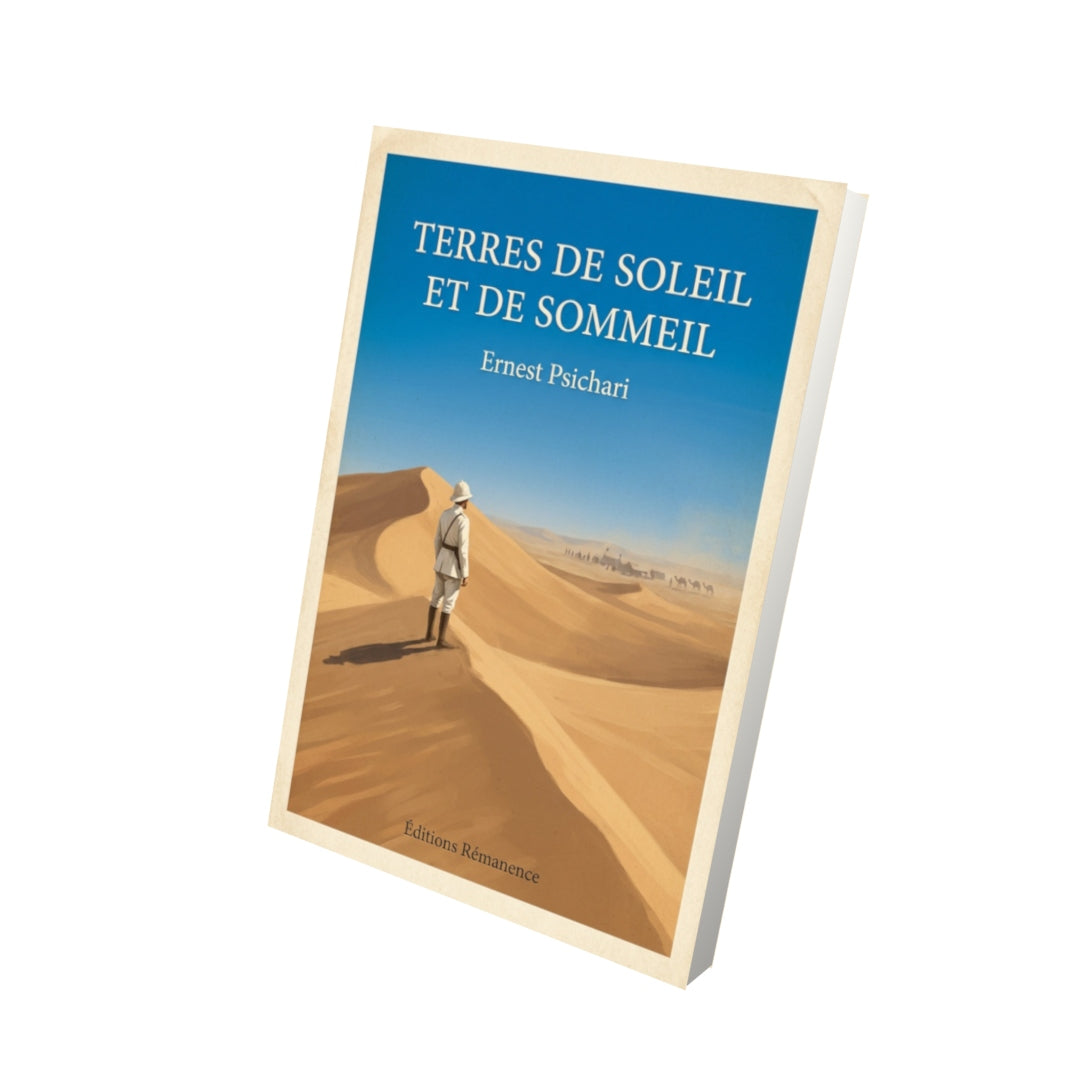 Livre Terres de soleil et de sommeil - Ernest Psichari - Vue 3D - Editions Remanence