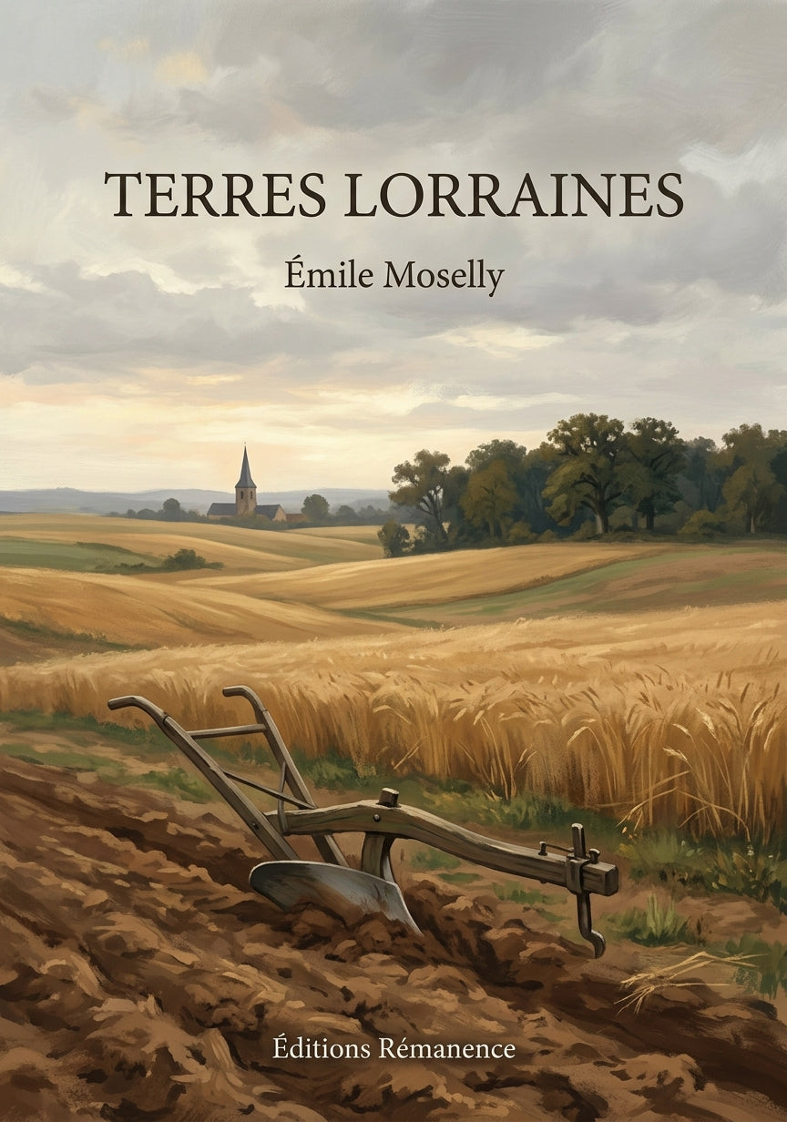 Livre Terres lorraines par Émile Moselly - Couverture - Editions Remanence