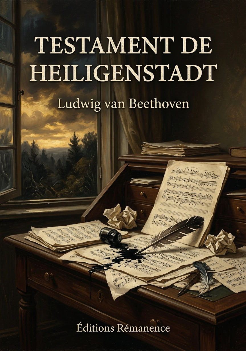 Livre Testament de Heiligenstadt par Ludwig van Beethoven - Couverture - Editions Remanence
