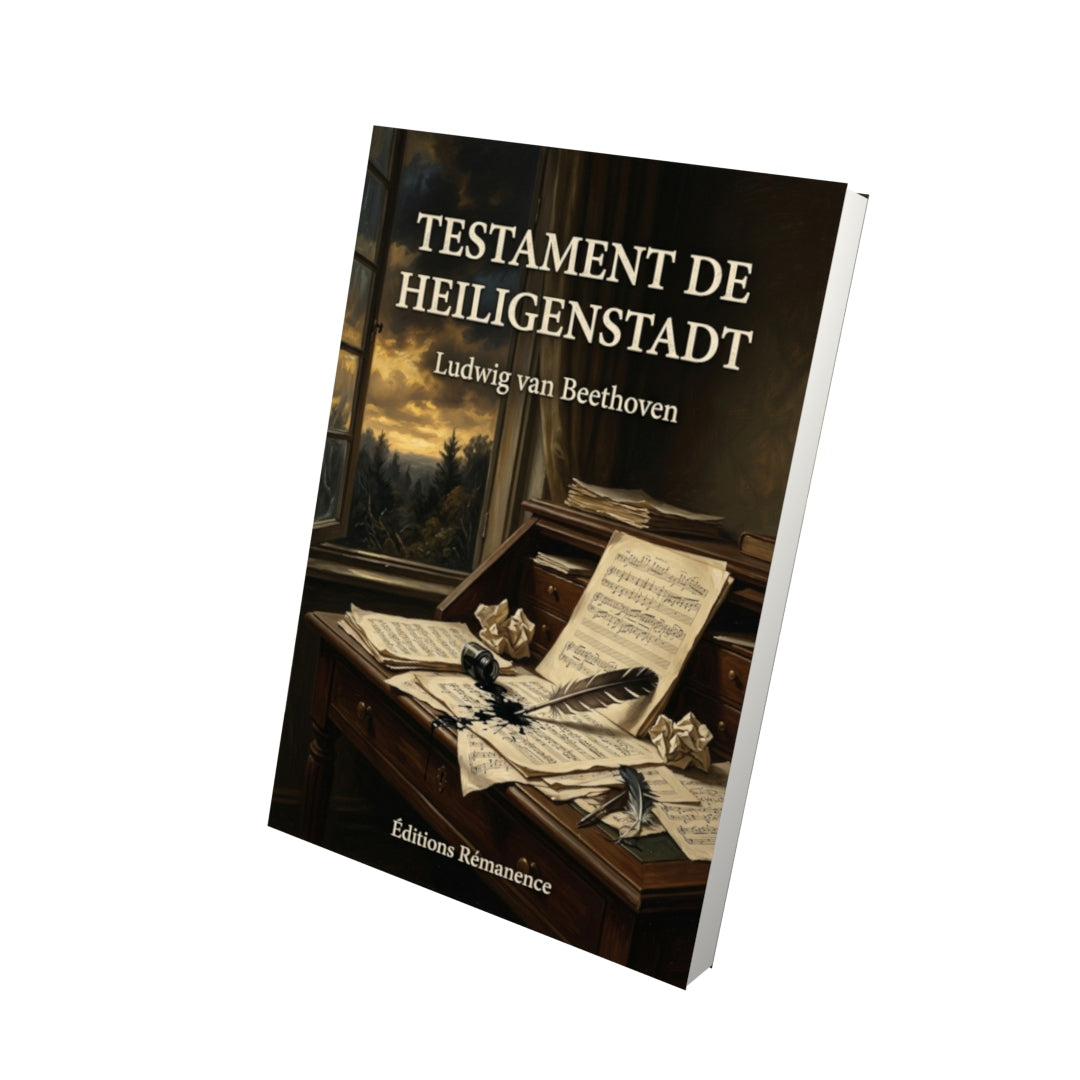 Livre Testament de Heiligenstadt par Ludwig van Beethoven - Vue 3D - Editions Remanence