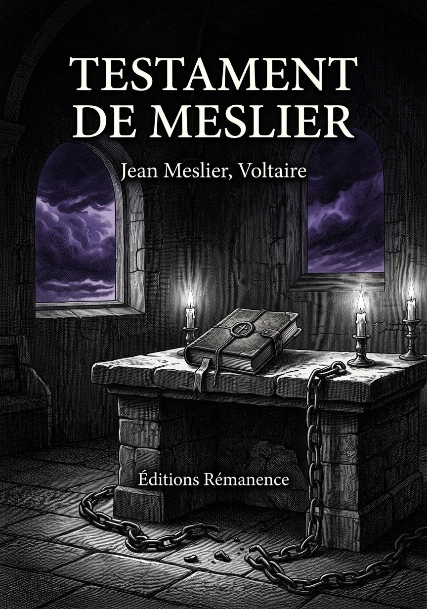 Livre Testament de Meslier par Jean Meslier, Voltaire - Couverture - Editions Remanence