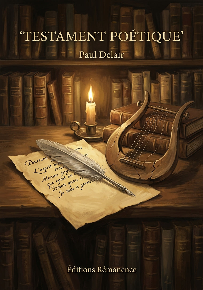 Livre Testament poétique par Paul Delair - Couverture - Editions Remanence