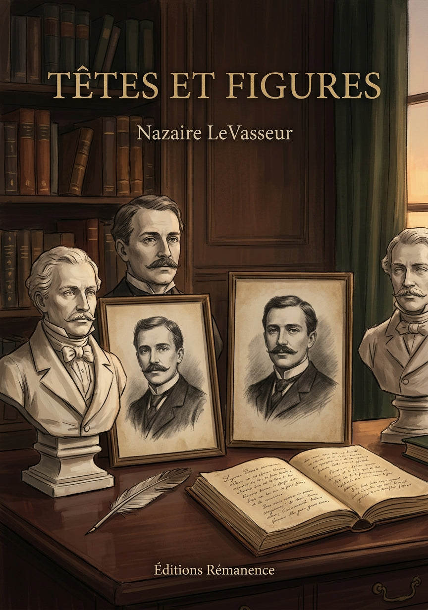 Livre Têtes et figures par Nazaire LeVasseur - Couverture - Editions Remanence