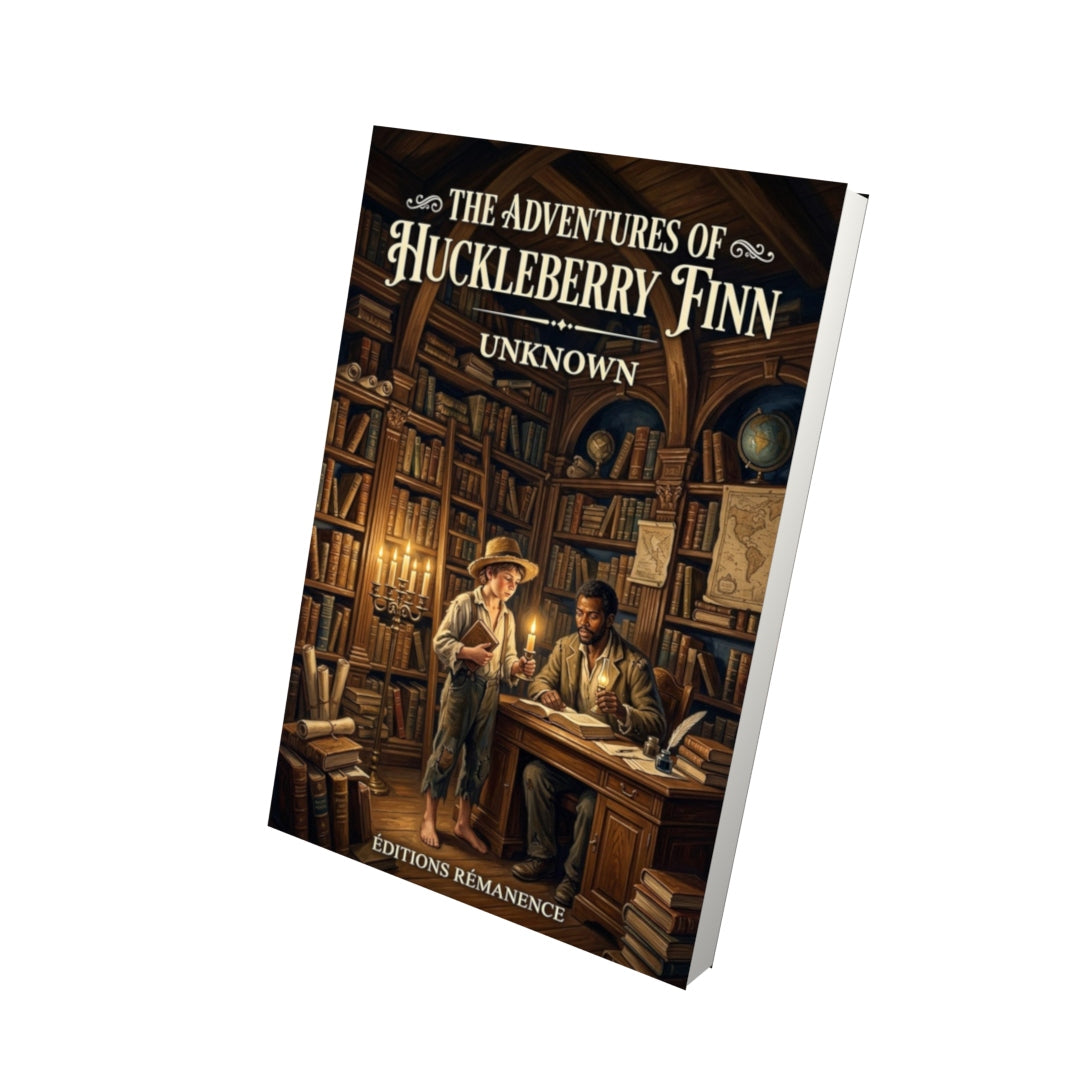 Livre The Adventures of Huckleberry Finn - Vue 3D - Editions Remanence