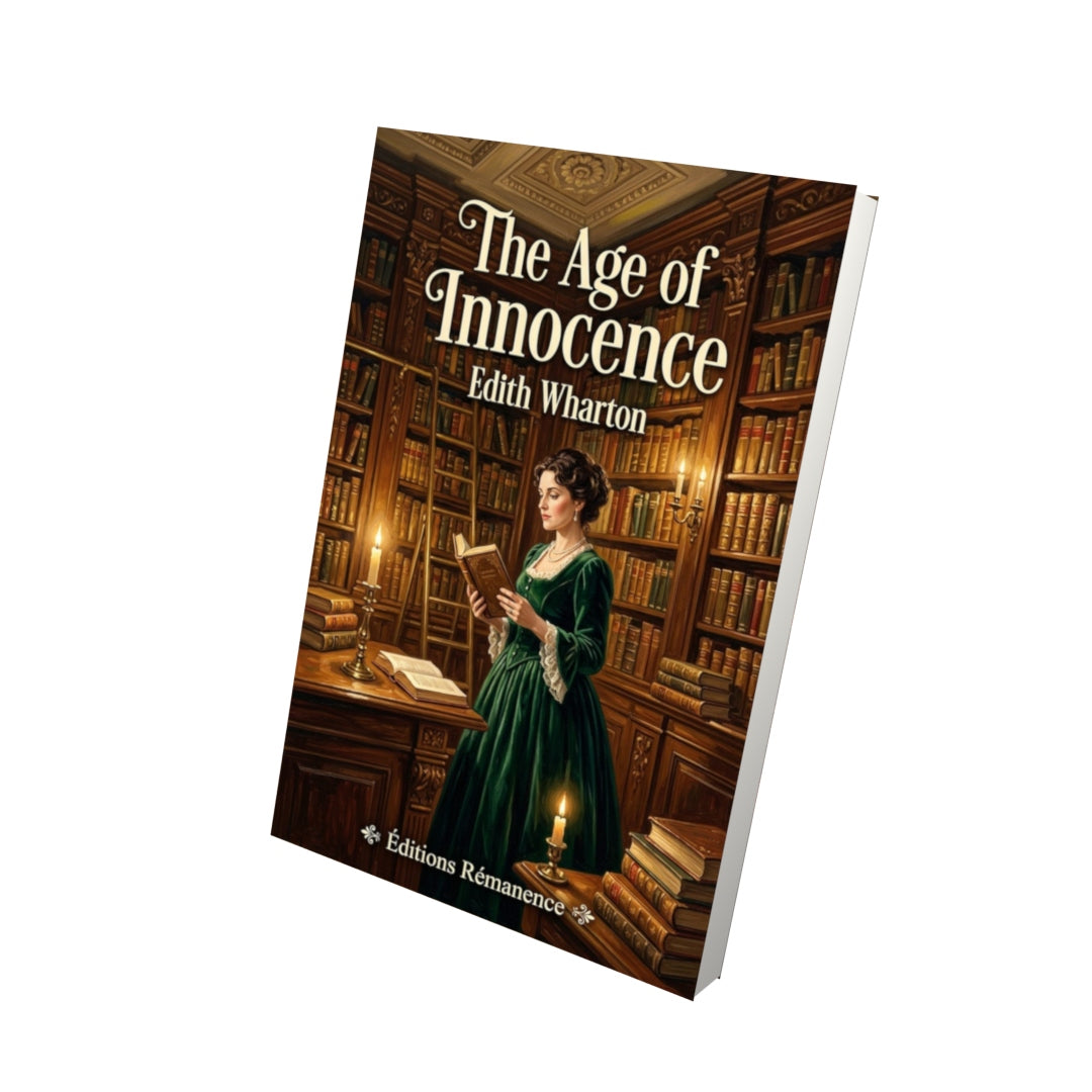 Livre The Age of Innocence – Edith Wharton - Vue 3D - Editions Remanence