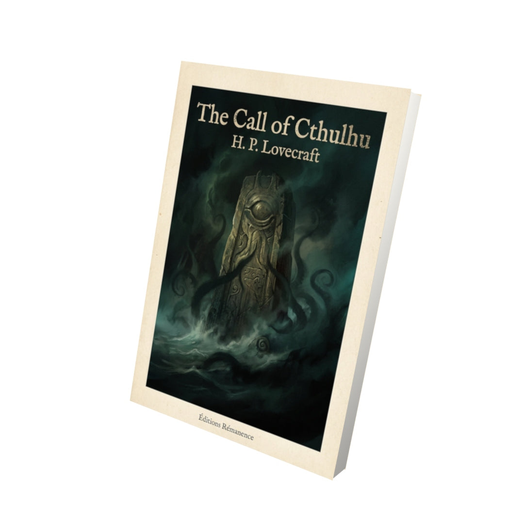 Livre The Call of Cthulhu – H.P. Lovecraft - Vue 3D - Editions Remanence
