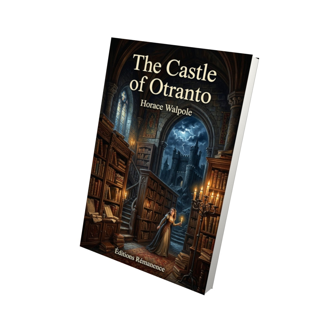 Livre The Castle of Otranto – Horace Walpole - Vue 3D - Editions Remanence