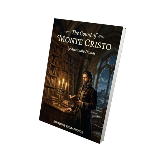 Livre The Count of Monte Cristo – Alexandre Dumas - Vue 3D - Editions Remanence