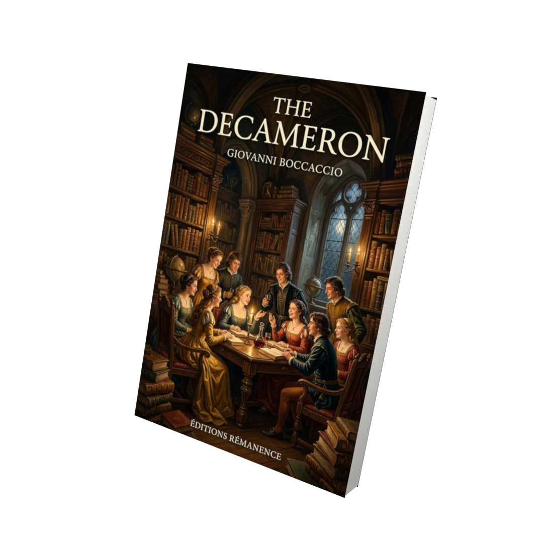Livre The Decameron – Giovanni Boccaccio - Vue 3D - Editions Remanence
