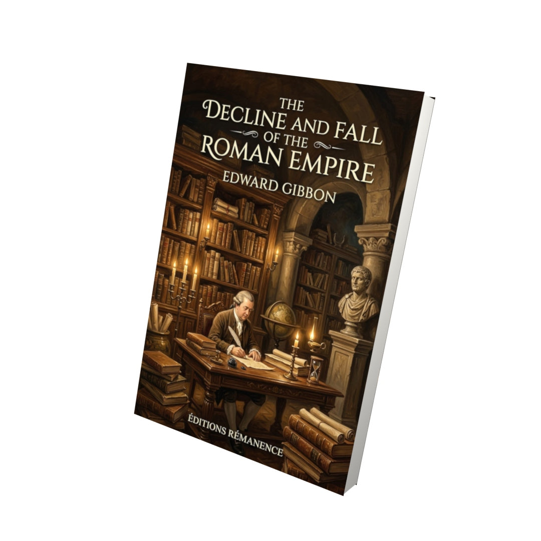 Livre The Decline and Fall of the Roman Empire – Edward Gibbon - Vue 3D - Editions Remanence