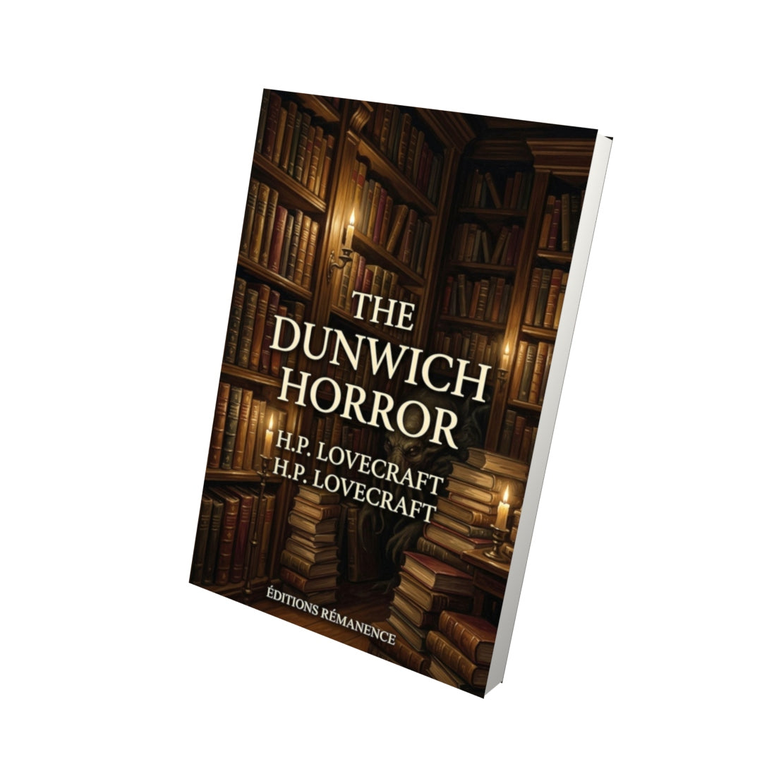 Livre The Dunwich Horror – H.P. Lovecraft - Vue 3D - Editions Remanence