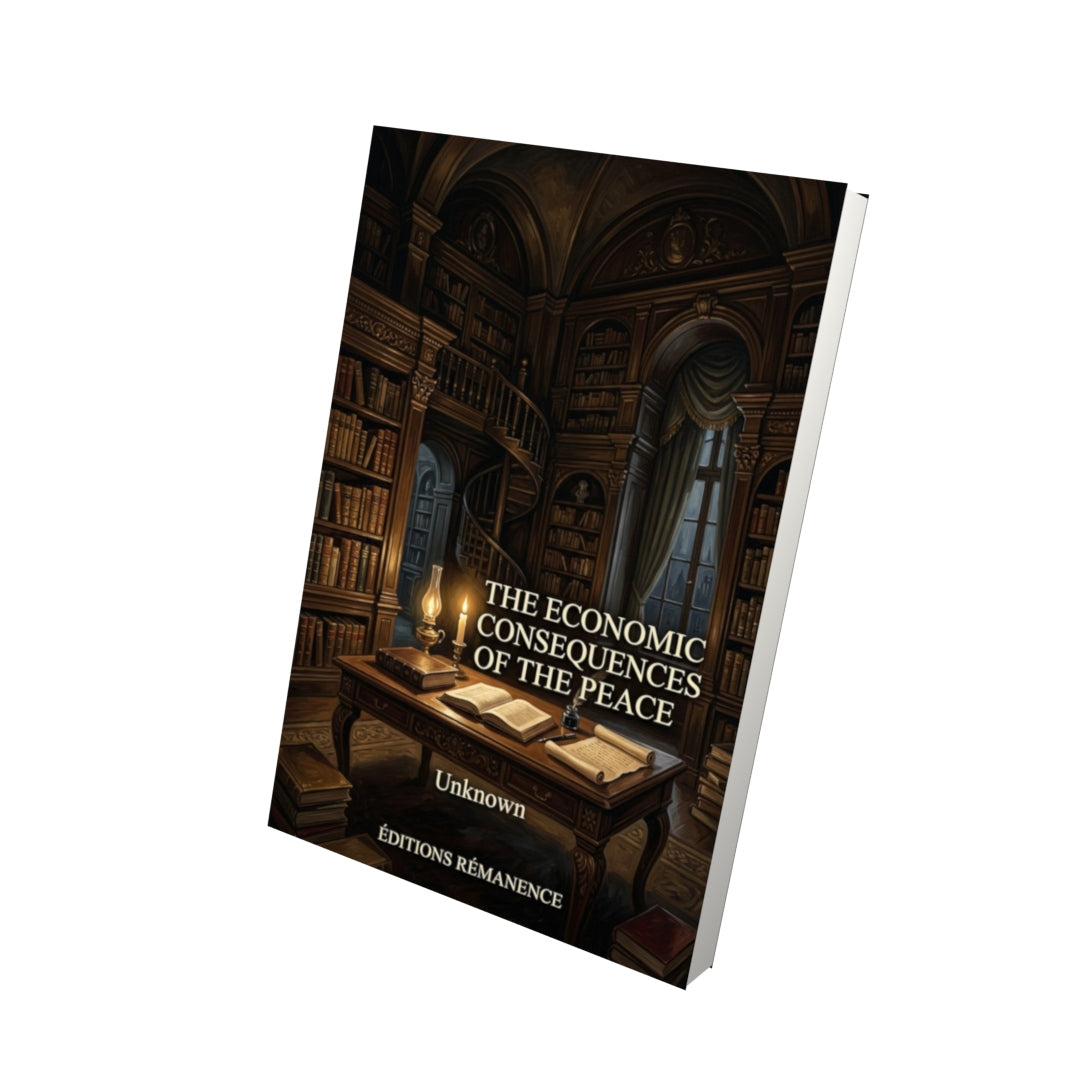 Livre The Economic Consequences of the Peace - Vue 3D - Editions Remanence