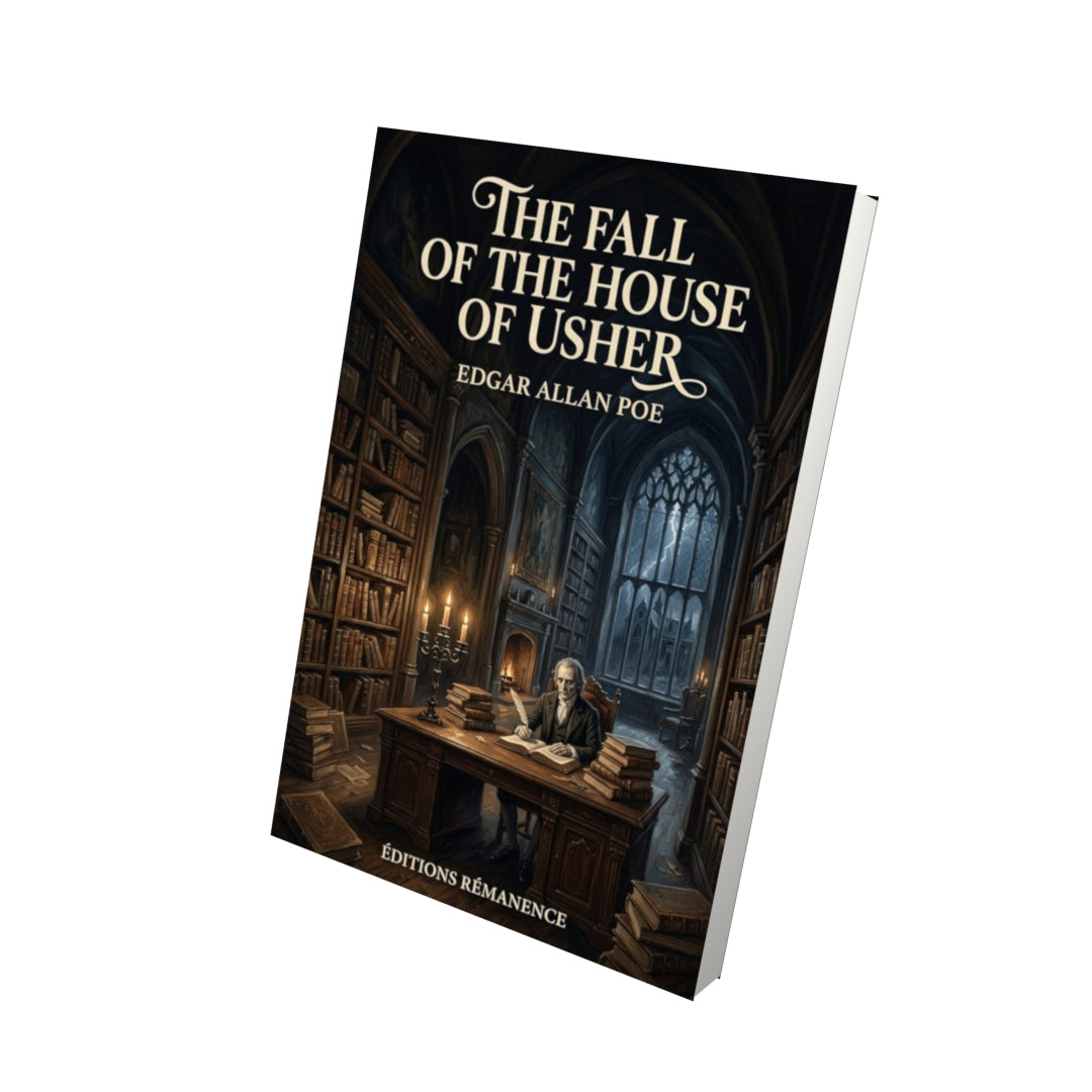 Livre The Fall of the House of Usher – Edgar Allan Poe - Vue 3D - Editions Remanence