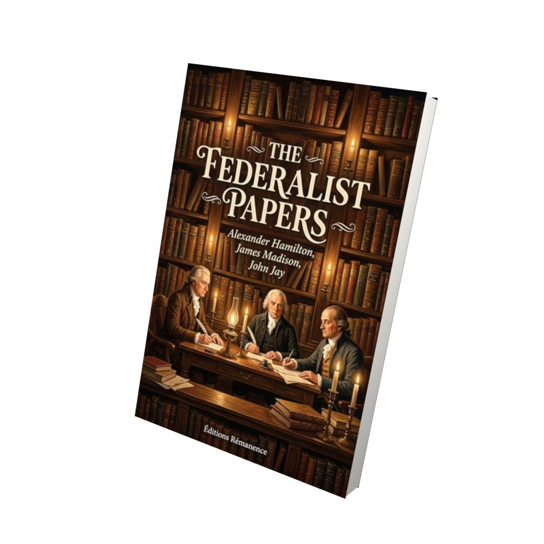 Livre The Federalist Papers – Alexander Hamilton, James Madison, John Jay - Vue 3D - Editions Remanence