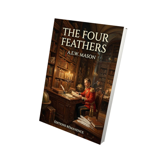 Livre The Four Feathers – A.E.W. Mason - Vue 3D - Editions Remanence