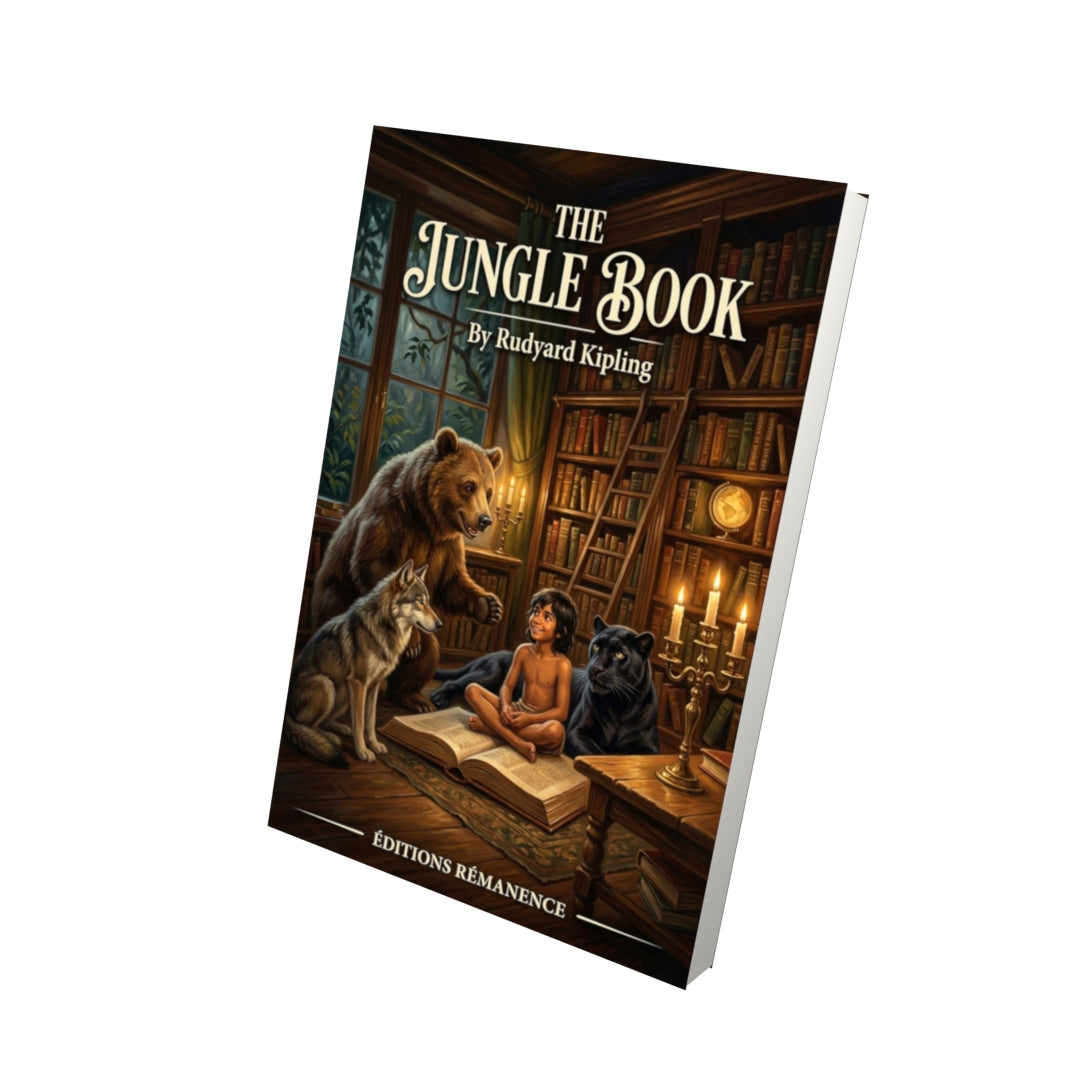 Livre The Jungle Book – Rudyard Kipling - Vue 3D - Editions Remanence