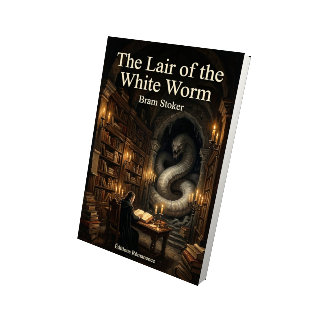 Livre The Lair of the White Worm – Bram Stoker - Vue 3D - Editions Remanence