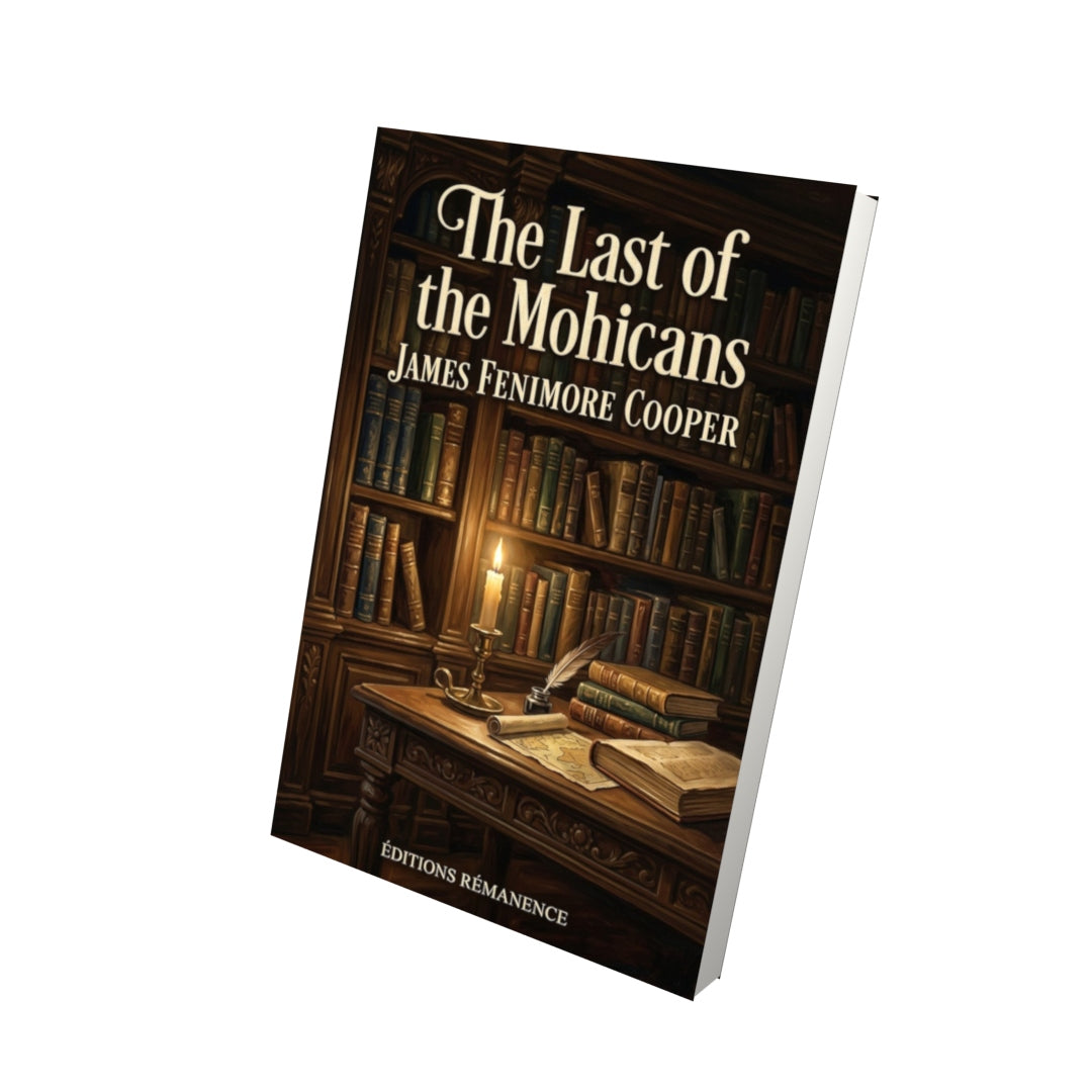 Livre The Last of the Mohicans – James Fenimore Cooper - Vue 3D - Editions Remanence
