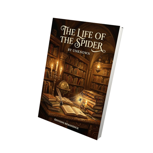 Livre The Life of the Spider - Vue 3D - Editions Remanence