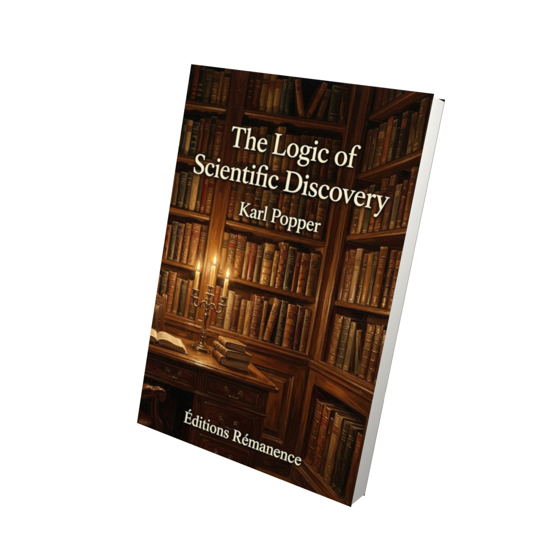 Livre The Logic of Scientific Discovery – Karl Popper - Vue 3D - Editions Remanence