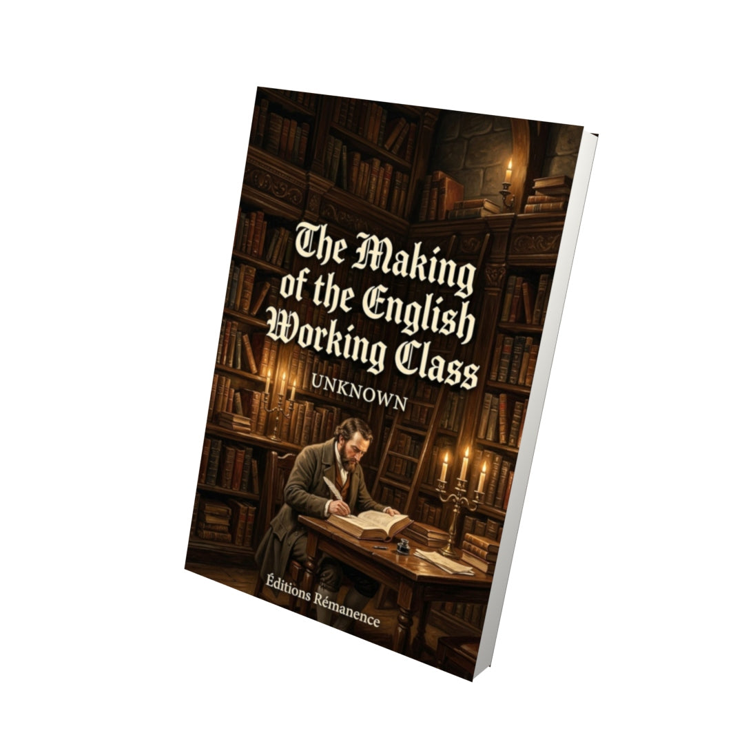 Livre The Making of the English Working Class - Vue 3D - Editions Remanence