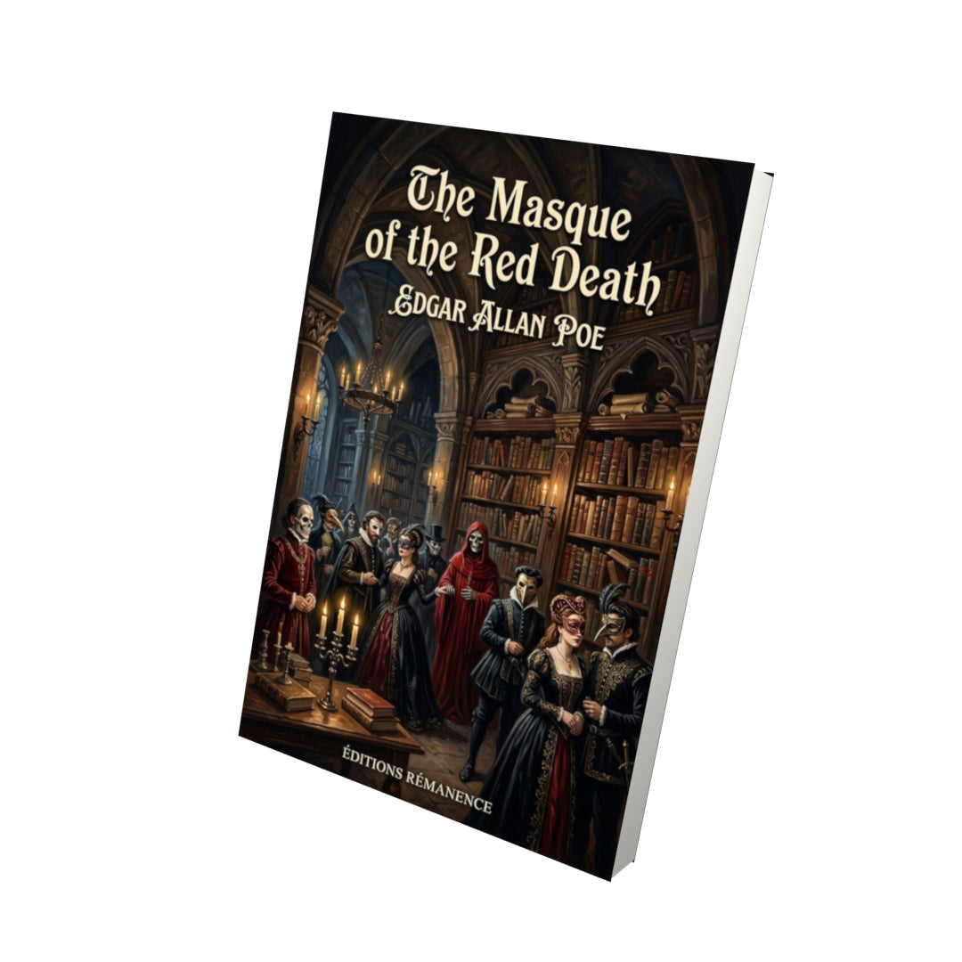 Livre The Masque of the Red Death – Edgar Allan Poe - Vue 3D - Editions Remanence