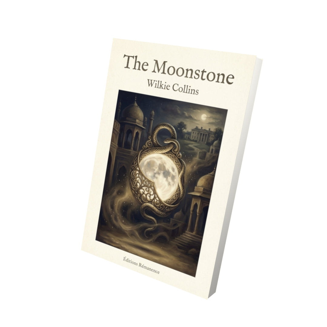 Livre The Moonstone – Wilkie Collins - Vue 3D - Editions Remanence