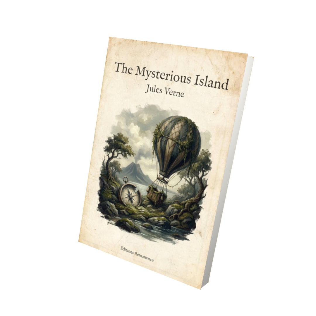 Livre The Mysterious Island – Jules Verne - Vue 3D - Editions Remanence