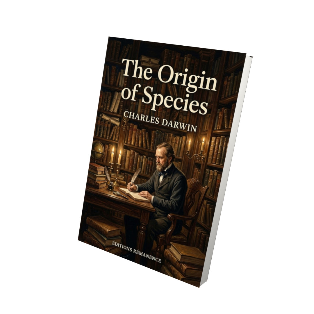 Livre The Origin of Species – Charles Darwin - Vue 3D - Editions Remanence