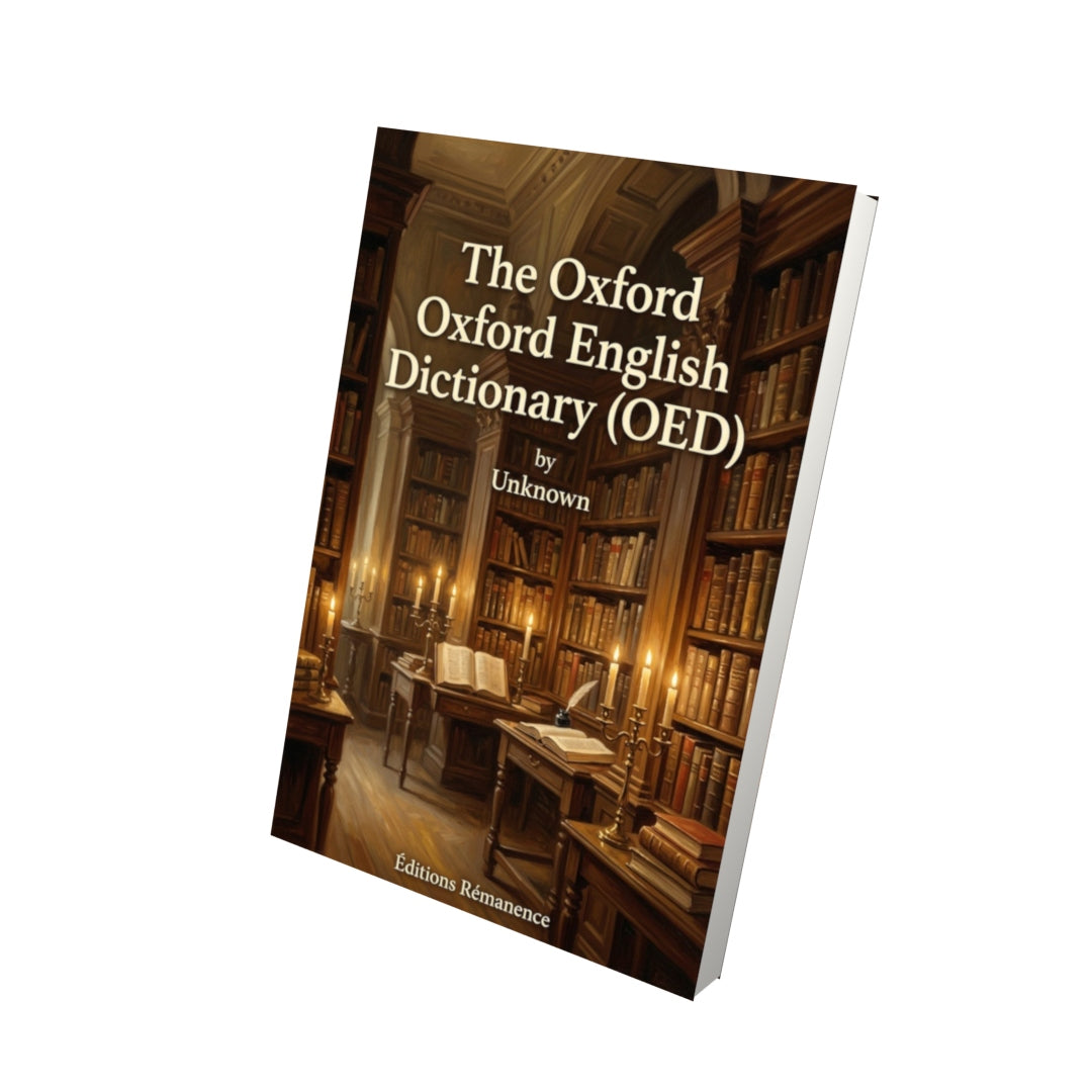 Livre The Oxford English Dictionary (OED) - Vue 3D - Editions Remanence
