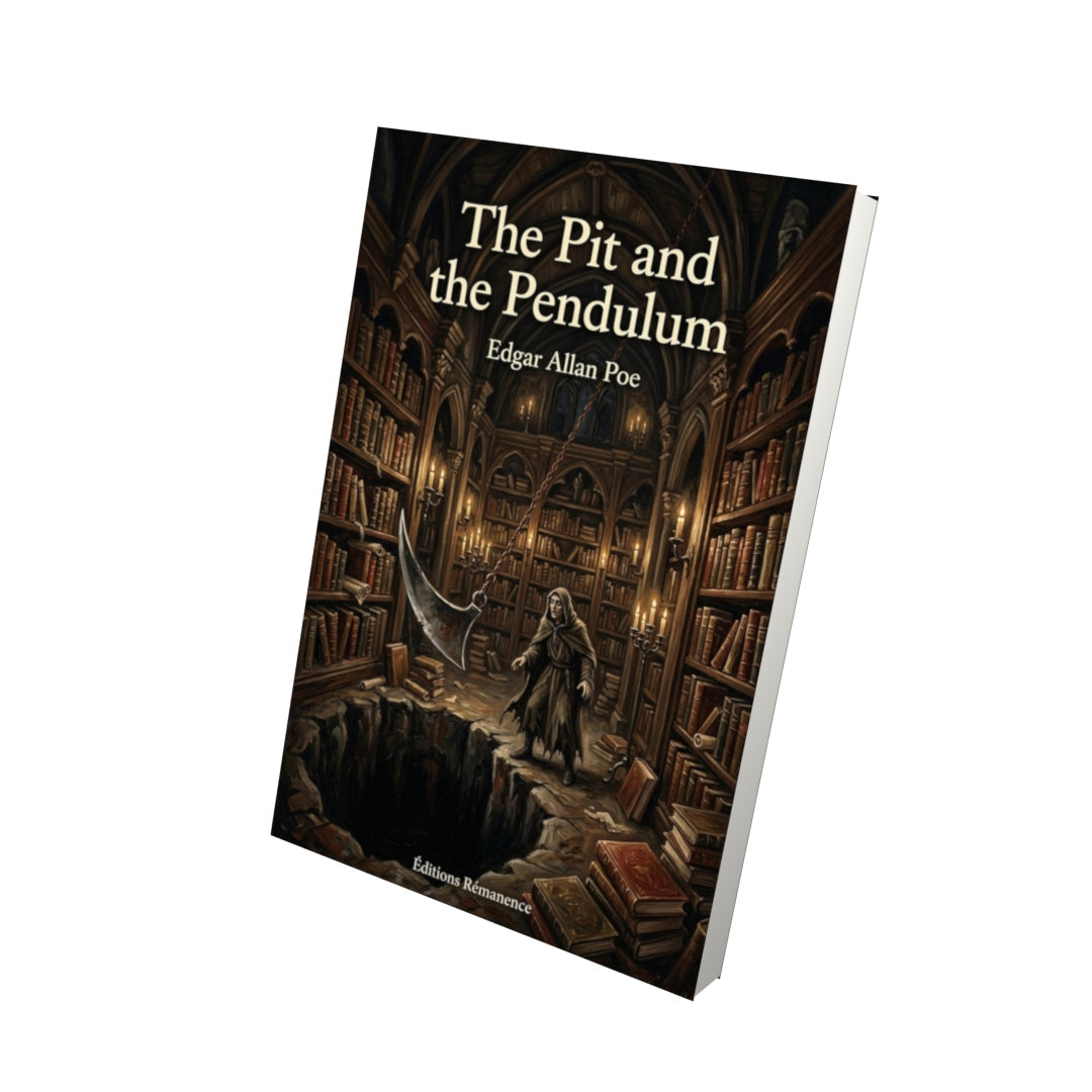 Livre The Pit and the Pendulum – Edgar Allan Poe - Vue 3D - Editions Remanence