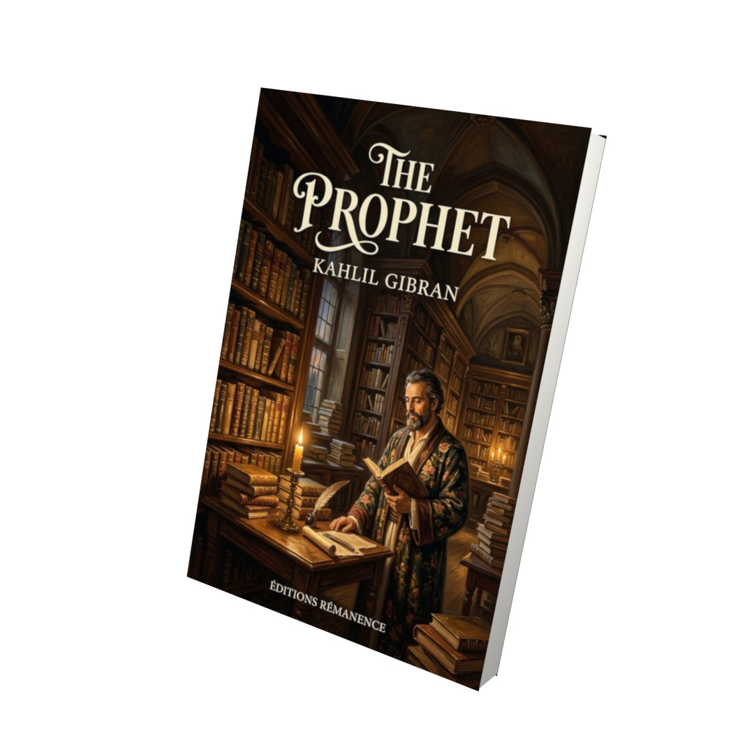 Livre The Prophet – Kahlil Gibran - Vue 3D - Editions Remanence