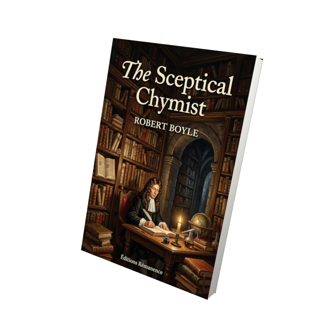 Livre The Sceptical Chymist – Robert Boyle - Vue 3D - Editions Remanence