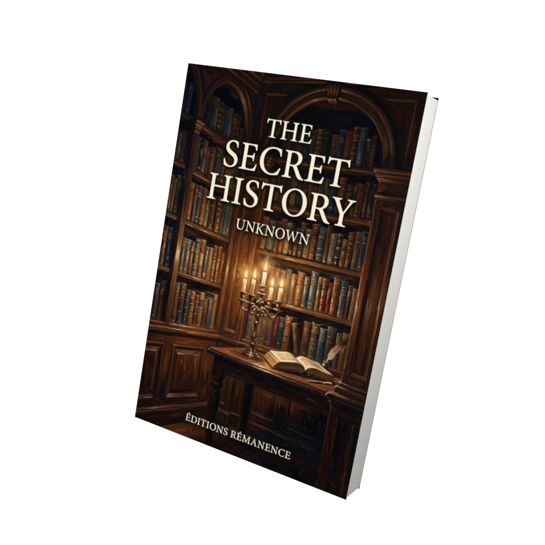 Livre The Secret History - Vue 3D - Editions Remanence