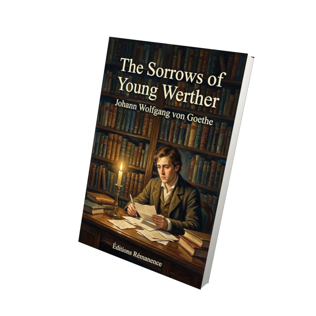 Livre The Sorrows of Young Werther – Johann Wolfgang von Goethe - Vue 3D - Editions Remanence