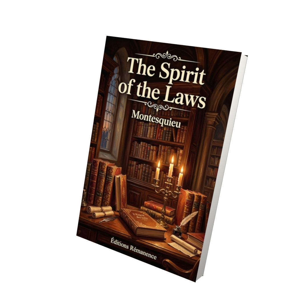 Livre The Spirit of the Laws – Montesquieu - Vue 3D - Editions Remanence