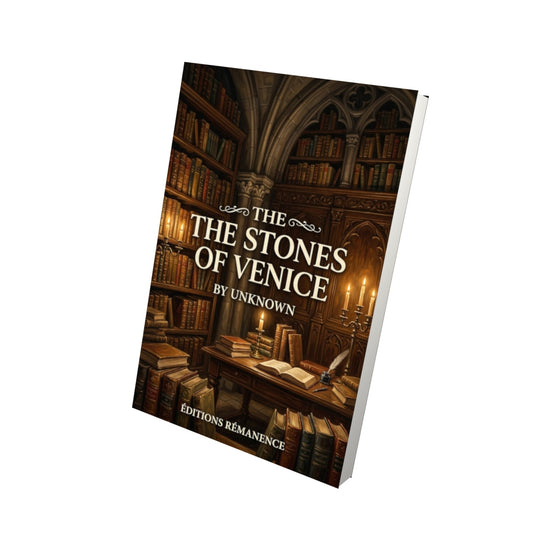 Livre The Stones of Venice - Vue 3D - Editions Remanence