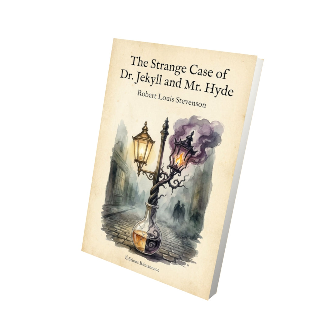 Livre The Strange Case of Dr. Jekyll and Mr. Hyde – Robert Louis Stevenson - Vue 3D - Editions Remanence
